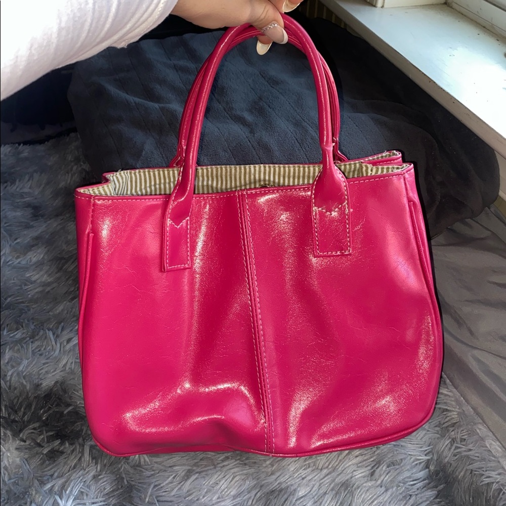 Glossy Pink HandBag